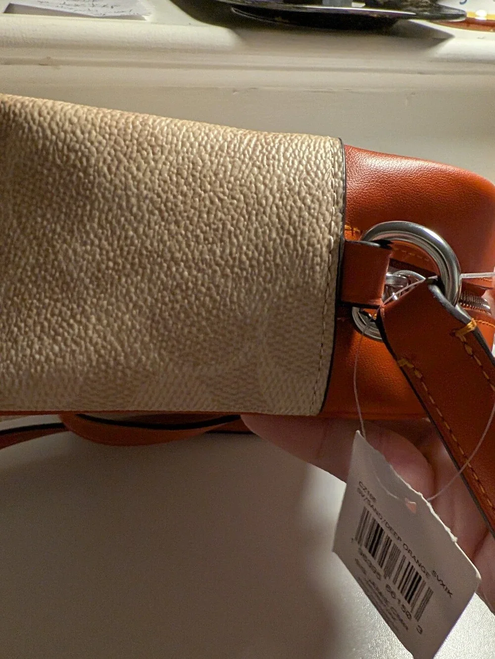 Coach Sig Jamie Camera Bag Sand Deep Orange Crossbody Handbag NWT